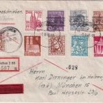 Bizone - München 9.9.48 Orts-Eilboten-Einschreibebrief >20g Mischfrankatur !