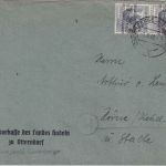 Bizone - 2x12 Pfg. Arbeiter/Band Brief Cadenberge 1.9.48 7 Uhr (!) n. Hörne
