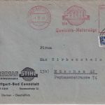 Bizone - Stuttgart-Bad Cannstatt 1.12.49 40 Pfg. AFS + Notopfer (Ersttag !)