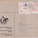 Schweiz - 2x20 Rp Schalterfreistempel Basler Lagerhausgesellschaft Brief 27.5.50