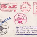 BRD - Neu-Isenburg 1981 Zuleitungspost Interflug 50 J. Polarfahrt LZ 127