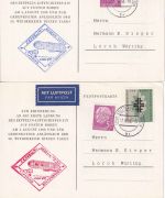 BRD - Echterdingen Zeppelin-Gedenkfeier 1. Landung - 3 Sonderkarten 1958