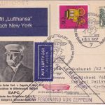 BRD - Stuttgart 1967 SST 50. Todestag Graf Zeppelin amtl. GA m. Zudruck EAPC