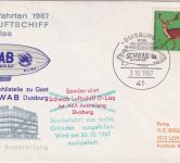 BRD - Duisburg Schwab Luftschiff Deutschlandfahrten 1967 Schmuckkuvert