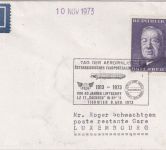 Österreich/Luxemburg - Wien 1973 SST Tag d Aerophilatelie Lupo-Brief/Lagergebühr