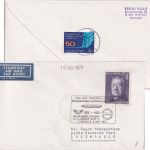 Österreich/Luxemburg - Wien 1973 SST Tag d Aerophilatelie Lupo-Brief/Lagergebühr