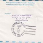 BRD - 60+30 Pfg. Privatganzsache/Aerogramm Cachet 50. Todestag Zeppelin 1977