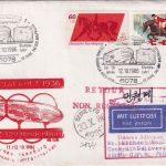 BRD - Neu-Isenburg 1986 SST 50 J. Zeppelin Olympiafahrt Lupo-Brief n. KOREA