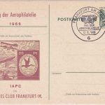 BRD - Frankfurt a/M 1966 Tag d. Aerophilatelie amtl. Ganzsache mit priv. Zudruck