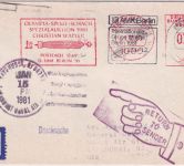 Berlin - 70 Pfg. AFS Wapler Auktion Olympia Sport Schach Lupo-Drucksache 1981