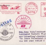 BRD - Neu-Isenburg 1981 Zuleitungspost Interflug 50 J. Polarfahrt LZ 127