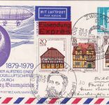 DDR - 25 Pfg. Privatganzsache+Zusatz Lupo-Eilkarte SST Zwickau 1979 Baumgarten