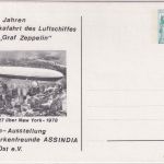 BRD - 40 Pfg. B&S Privatganzsache 50 J. Zeppelin 1. Amerikafahrt ungebraucht