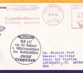BRD - Neu-Isenburg 1979 70 Pfg. AFS Zeppelin-Museum Luftpostbrief n. USA