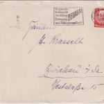 DR - Freiburg Br. 16.5.33 BEWUVO Ausstellung Bewegung u. Volksgesundheit Brief