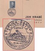 CSSR - Teplice-Sanov 1947 SST Krušnohorský závod motoristů Drucksachenkarte