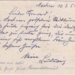 BRD - Aachen 1955 3. Springreiter WM/19. Reitturnier Sonderkarte m. SST