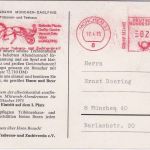 BRD - München 33 17.4.75 20 Pfg. AFS "Münchner Trabrenn- u. Zuchtverein" Karte