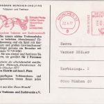 BRD - München 33 22.4.77 20 Pfg. AFS "Münchner Trabrenn- u. Zuchtverein" Karte