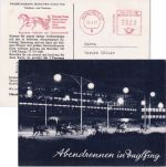 BRD - München 33 22.4.77 20 Pfg. AFS "Münchner Trabrenn- u. Zuchtverein" Karte