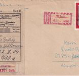 DDR - 20 Pfg. Schach-WM + 50 Pfg. SbPA-R-Zettel Einschreibbrief Berlin 1969