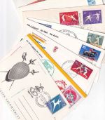 BRD/Europa - Sport Fechten 8 Belege (Ganzsachen, FDC etc.) ex 1963/1992