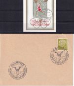 BRD/Europa - Sport Gewichtsheben 6 Belege + 1 Blockausgabe ex 1955/1993