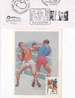 BRD/Europa - Sport Boxen 11 Belege + 1 Blockausgabe (Übersee) ex 1934/2005