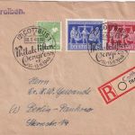 All.Bes. - Cottbus 13.6.48 SST Philatelisten-Congress Einschreibebrief n. Berlin
