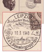 DR - Leipzig 1940 Briefmarken-Werbeschau KdF-Sammlergruppe Süd SST/Ganzsache