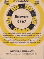 USA - 1 C. Jefferson Ganzsache Privatzudruck Whitehall Pahramcy Denver 1947
