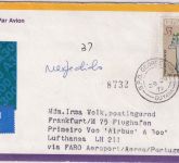 Guyana - 3 $ Briefmarken-Druckmaschine Luftpostbrief Georgetown 1979