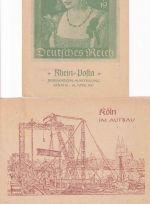 All.Bes. - Köln 1947 Rhein-Posta + LV-Tagung BDPh 2 Sonderkarten m. SST