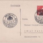 Bizone - Celle 1948 2. Bundestag BDPh SST Ortskarte 28.8.48