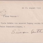 Bizone - Celle 1948 2. Bundestag BDPh SST Ortskarte 28.8.48