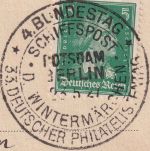 DR - Schiffspost Potsdam/Berlin 4. Bundestag/33. Philat.Tag 1927 Drucksache
