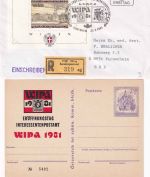 Österreich - WIPA 1981 4 Belege (u.a. 2x R-Brief m. Sonder-R-Zettel)