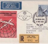 Österreich - Wien IFA 1968 Schmuck-FDC/Lupo-Einschreibebrief ESST Wien