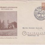 Berlin - 4 Pfg. Bauwerke Privatganzsache Briefmarkenausstellung SST Bad Nauheim