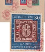 BRD - Frankfurt a/M. SST Tag der Briefmarke 1949 Satz 100 J. dt. Briefmarke PF !