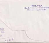 BRD - Aichach 1981 Tag der Briefmarke Schmuckkuvert n. Berlin/Retourvermerk
