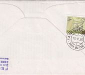 BRD - Frankfurt a/M 1986 Tag der Briefmarke Schmuckkuvert n. VATIKAN Lagergebühr