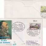 BRD - Frankfurt a/M 1986 Tag der Briefmarke Schmuckkuvert n. VATIKAN Lagergebühr