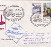 BRD - Hannover 1981 Tag der Briefmarke Lufthansa-Erstflug FFM/Dhahran