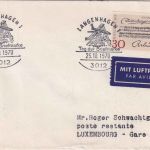 BRD - Langenhagen 1970 Tag der Briefmarke Brief n. LUXEMBOURG Lagergebühr !