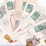 Österreich - Tag der Briefmarke 1965 6 FDC+1 Luftpostbrief ESST/SST Wien