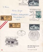 Österreich - Tag der Briefmarke 1961 2 Einschreibebriefe (1xFDC, 1xSST)