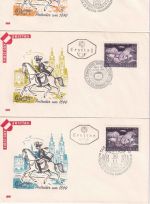 Österreich - Tag der Briefmarke 1962 5 versch. Schmuck-FDC/2 versch. ESST