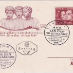 Österreich 60g Weihnachten Schmuckkarte/Ersttag SST Tag der Briefmarke 16.12.48