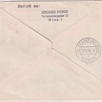 Österreich - Tag der Briefmarke 1959 AUA-Erstflug Lupo-Einschreiben Wien - FFM
